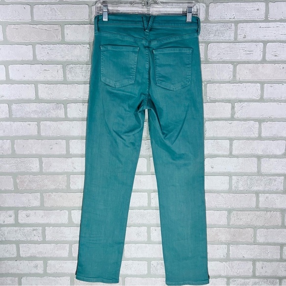 Veronica Beard High Ryleigh High Rise Slim Straight Jeans in Teal Size 26 - Picture 6 of 9